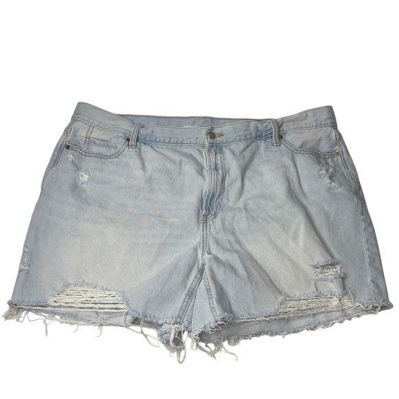 Old Navy Blue Jean Shorts Distressed Cut-Off Style - Picture 1 of 6